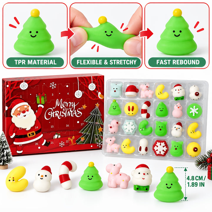 24pcs Christmas Squishy Advent Calendar