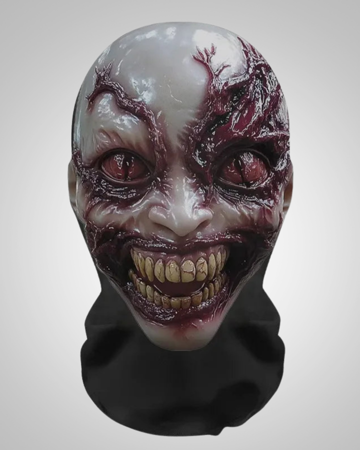 Halloween 3D Ghost Face with Mesh and Elastic Fit