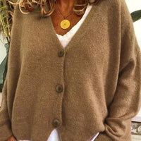 Alicia | Women's Elegant V Neck Button Cardigan