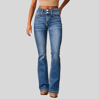 Maya | Women's High-Waisted Flared Denim Jeans