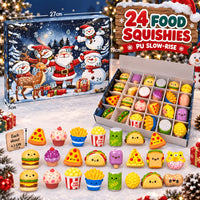 24pcs Christmas Squishy Fast Food Advent Calendar