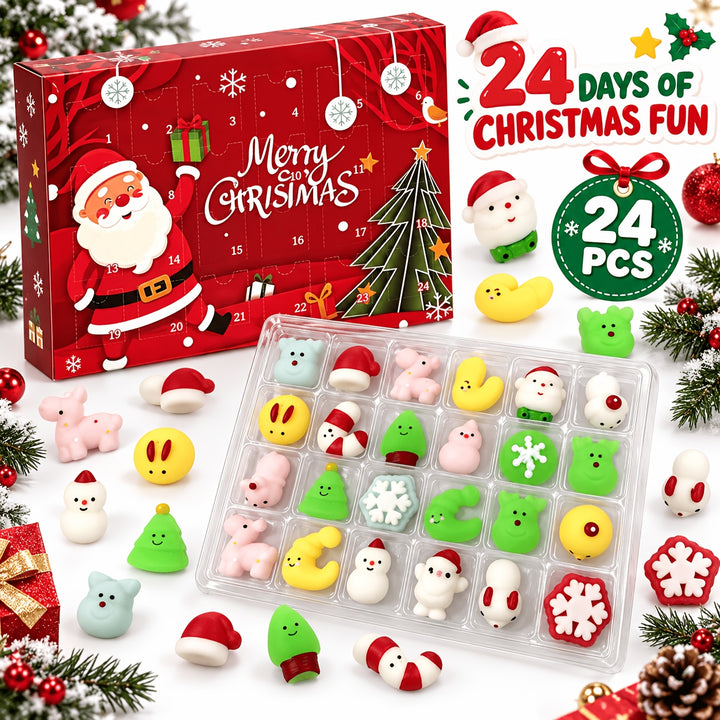 24pcs Christmas Squishy Advent Calendar