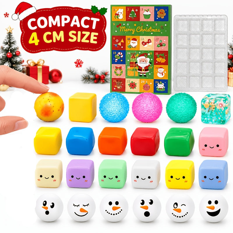 24pcs Christmas Squishy Advent Calendar