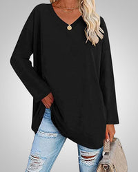 Oriana | Women's Casual Relaxed Fit V-Neck Top
