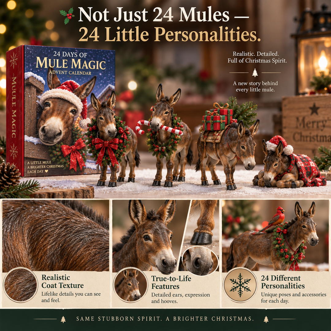 24 Days Mule Magic Animal Advent Calendar