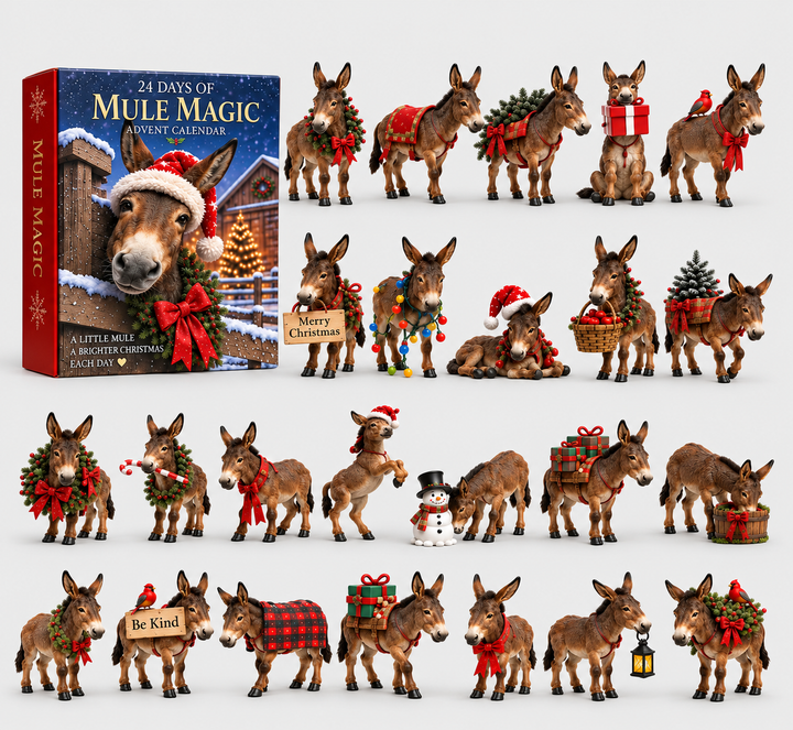 24 Days Mule Magic Animal Advent Calendar