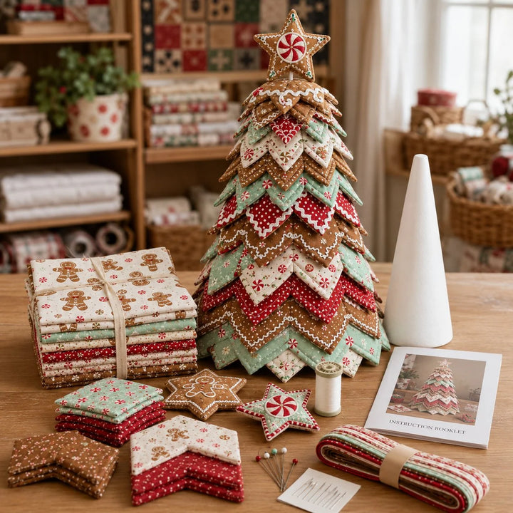 Quilted Santa DIY Christmas Tree Kit