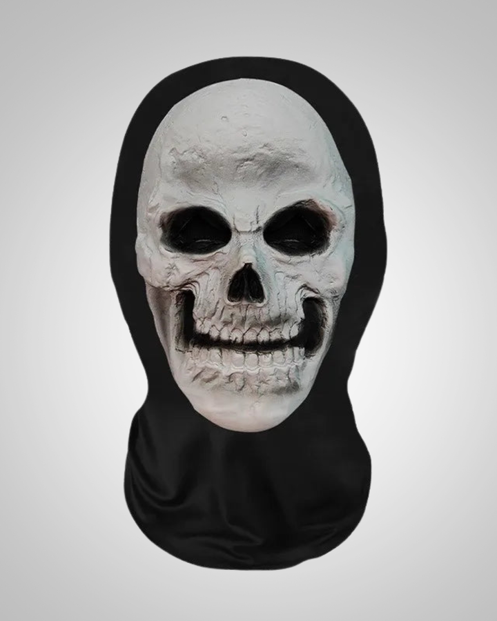 Halloween 3D Ghost Face with Mesh and Elastic Fit