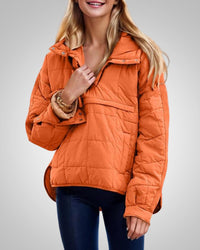 Samantha | Women's Quilted Hooded Pullover Jacket