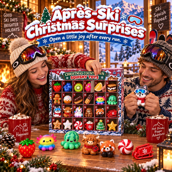 24pcs Apres Ski Squishy Advent Calendar Gifts