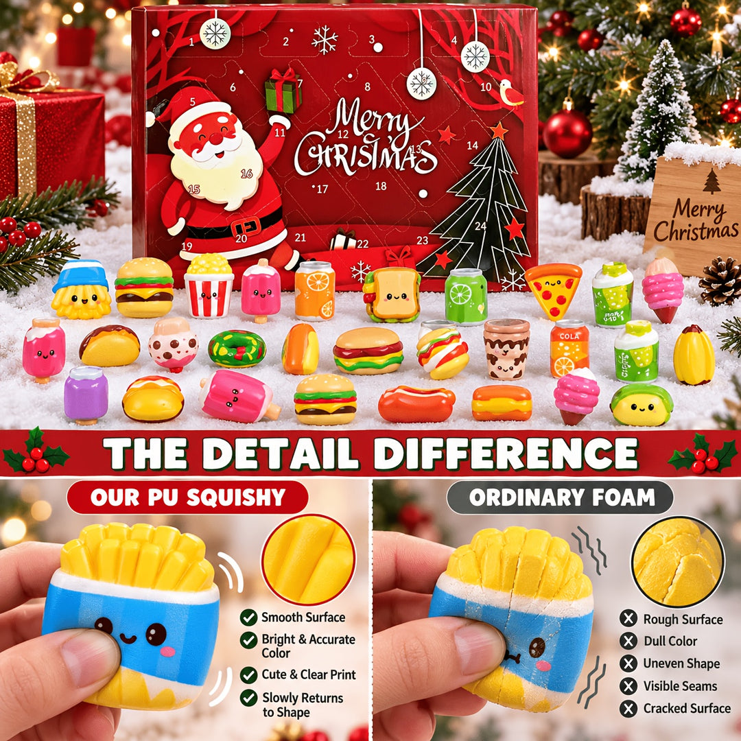 Christmas Squeeze Squishy Food Advent Calendar