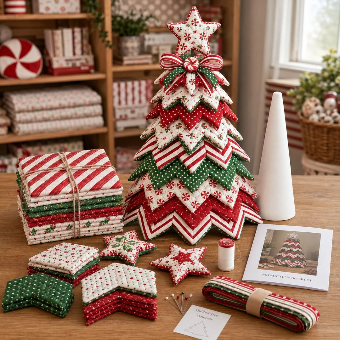 Quilted Santa DIY Christmas Tree Kit
