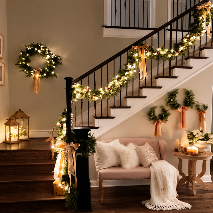 Christmas String Lights Multicolor LED Warm White