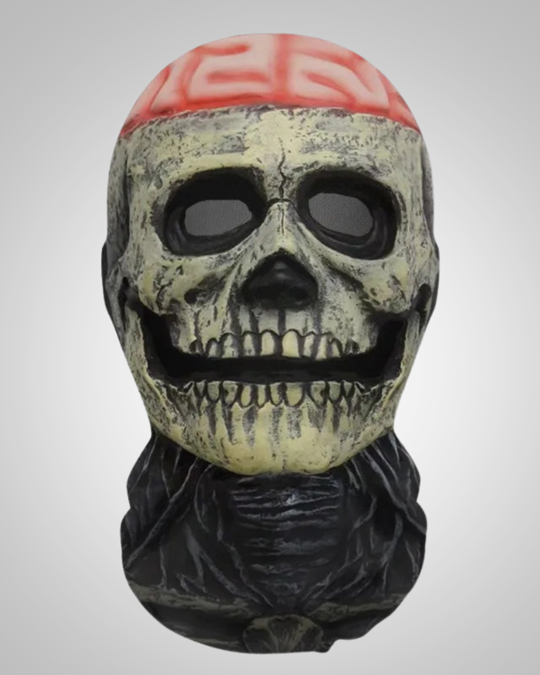 Halloween 3D Ghost Face with Mesh and Elastic Fit