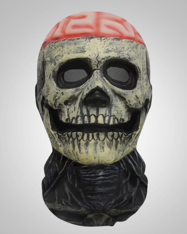 Halloween 3D Ghost Face with Mesh and Elastic Fit
