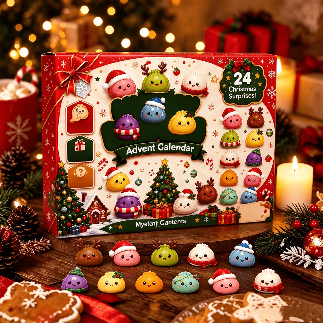 24pcs Christmas Squishy Dumpling Advent Calendar