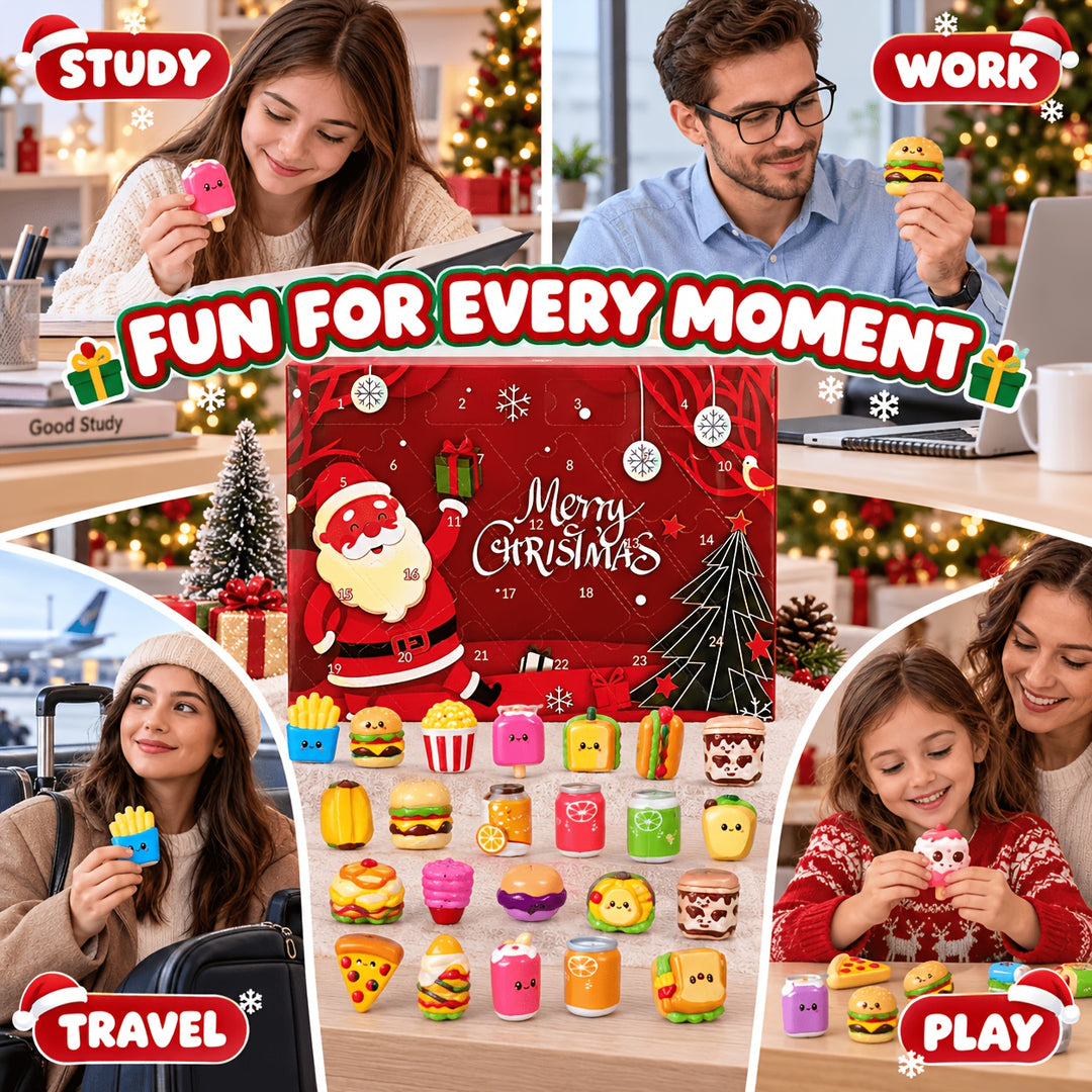 Christmas Squeeze Squishy Food Advent Calendar