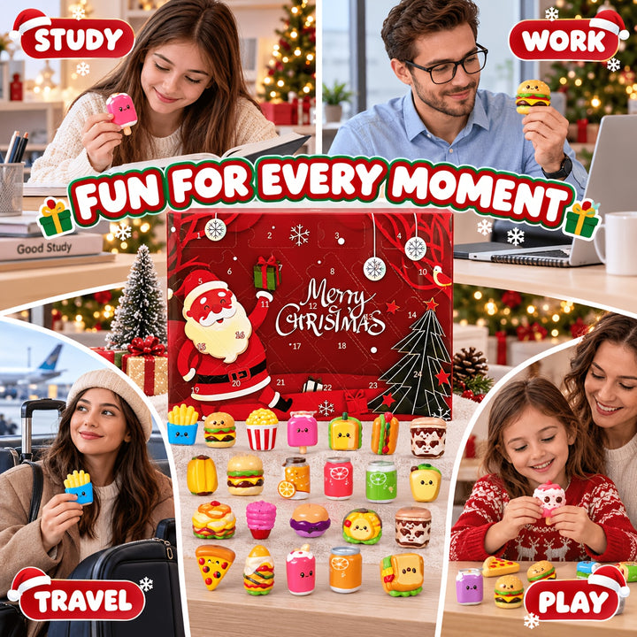 Christmas Squeeze Squishy Food Advent Calendar