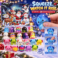 24pcs Christmas Axolotl Squishy Dumpling Advent Calendar