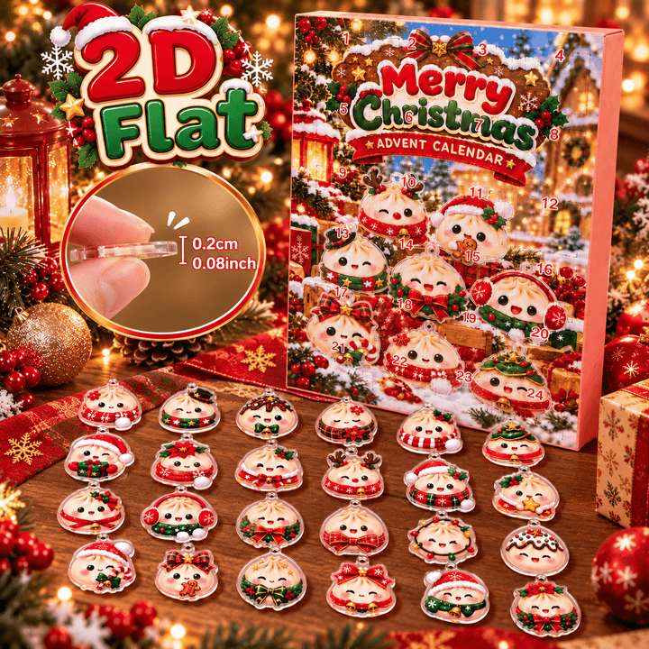 24pcs Christmas Dumpling Acrylic Ornament Advent Calendar