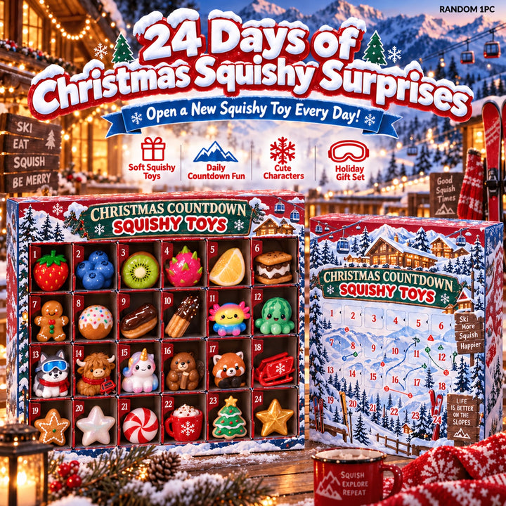 24pcs Apres Ski Squishy Advent Calendar Gifts