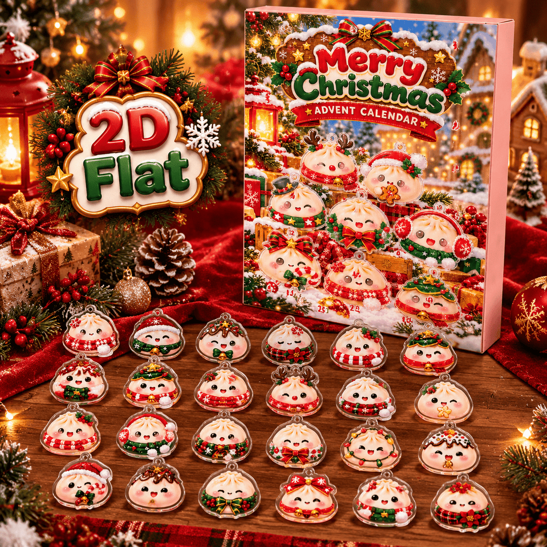 24pcs Christmas Dumpling Acrylic Ornament Advent Calendar