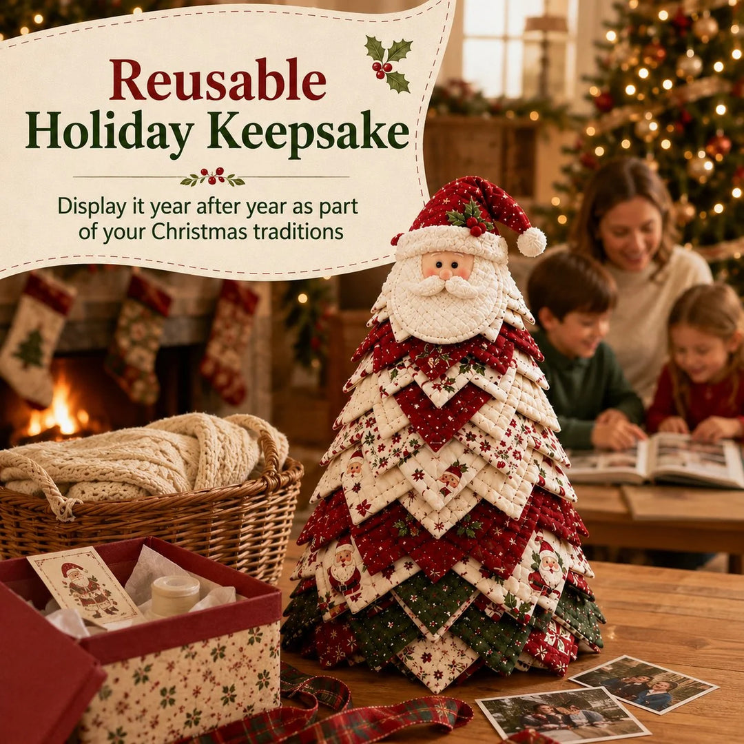 Quilted Santa DIY Christmas Tree Kit