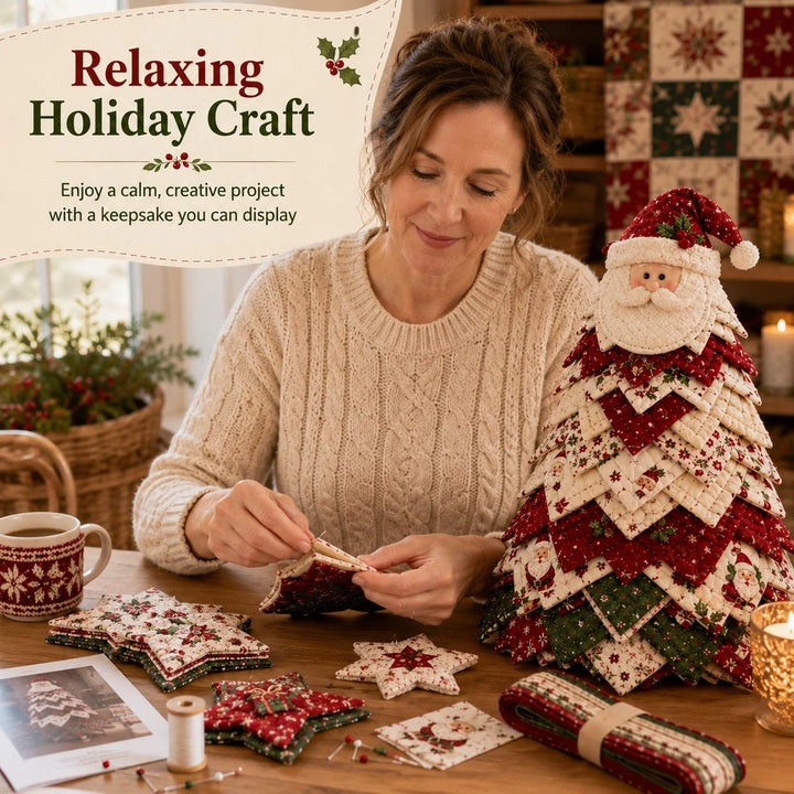 Quilted Santa DIY Christmas Tree Kit