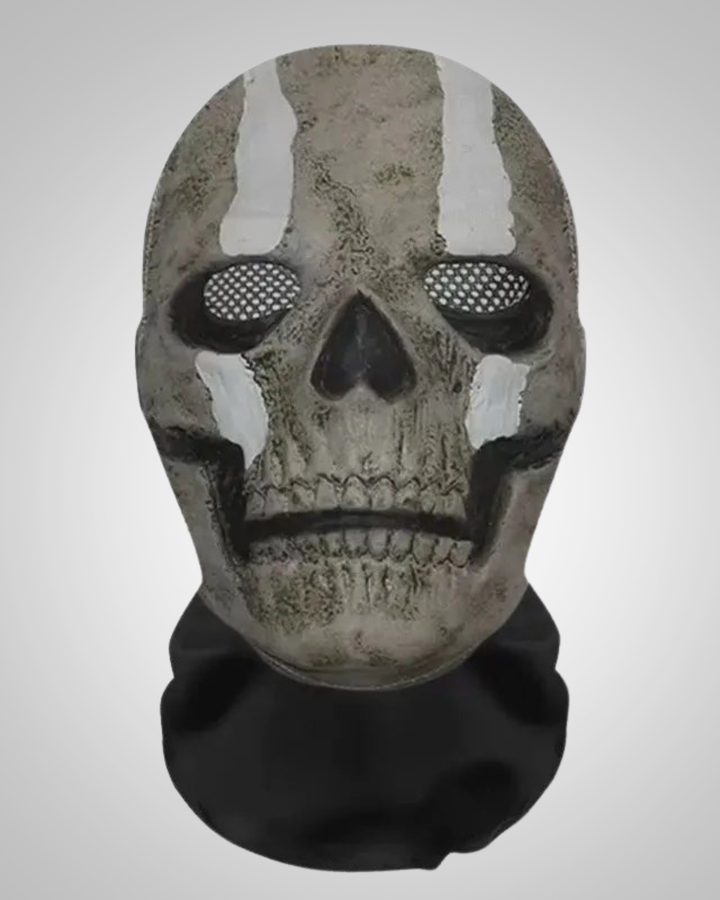Halloween 3D Ghost Face with Mesh and Elastic Fit