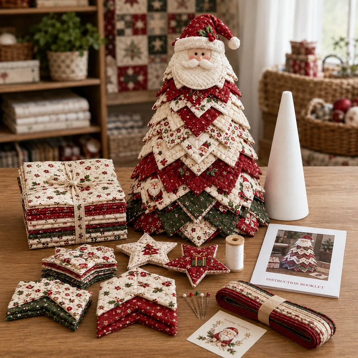Quilted Santa DIY Christmas Tree Kit