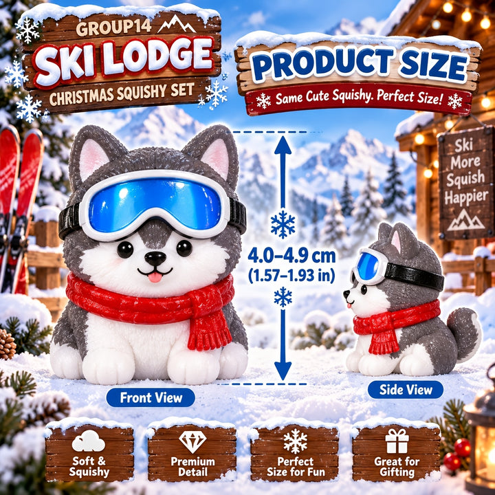 24pcs Apres Ski Squishy Advent Calendar Gifts