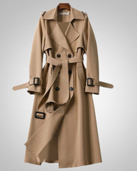 Teresa | Women's Classic Trenchcoat With Checkered Pattern