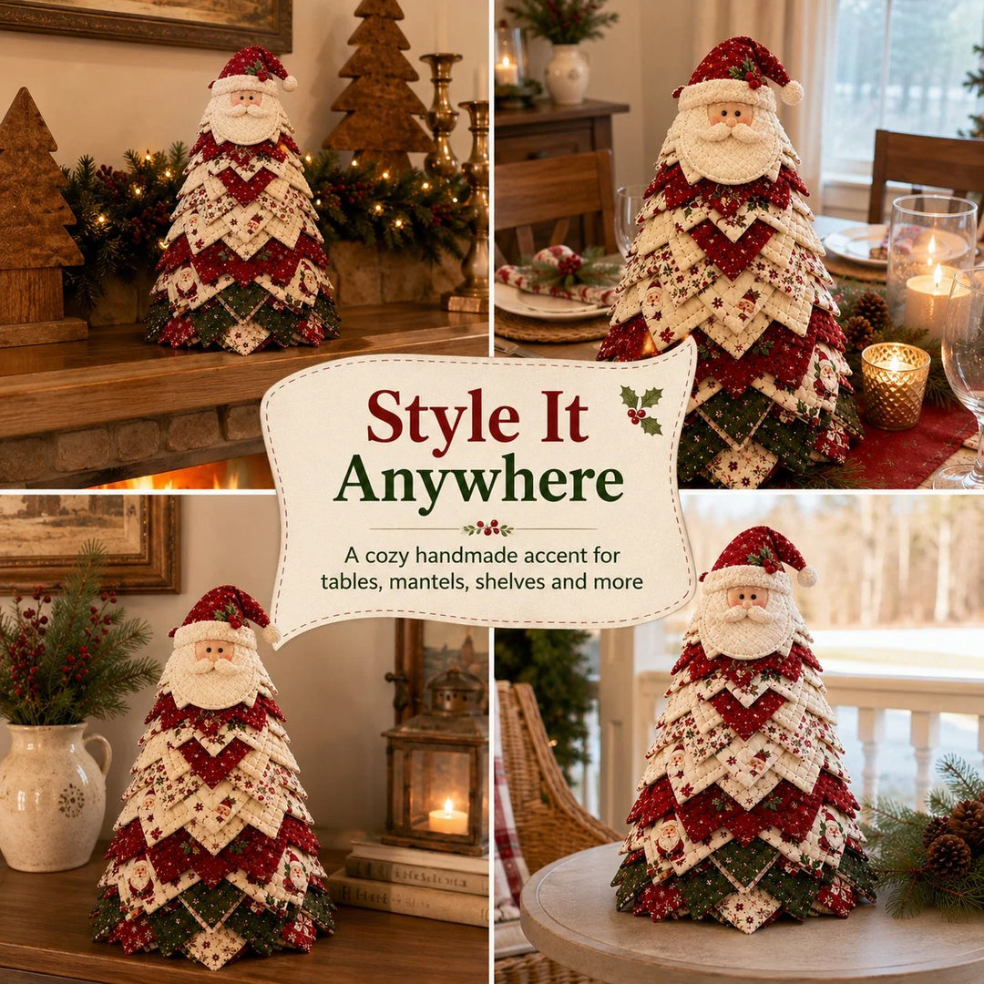 Quilted Santa DIY Christmas Tree Kit