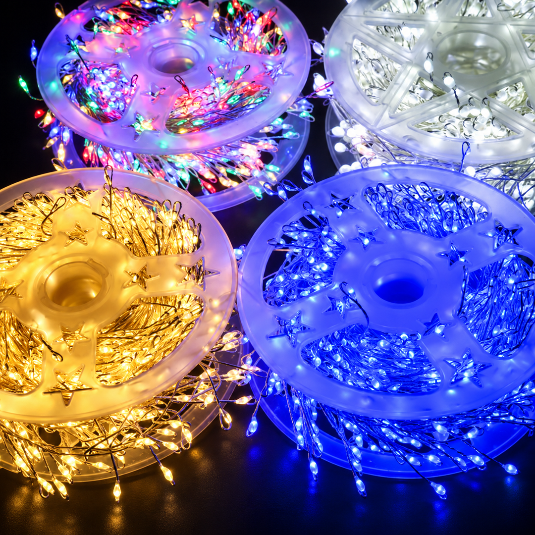 Christmas String Lights Multicolor LED Warm White