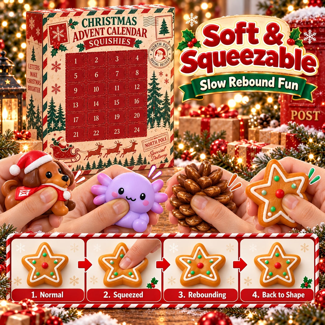 Multi-Item Christmas Squishy Advent Calendar Gifts