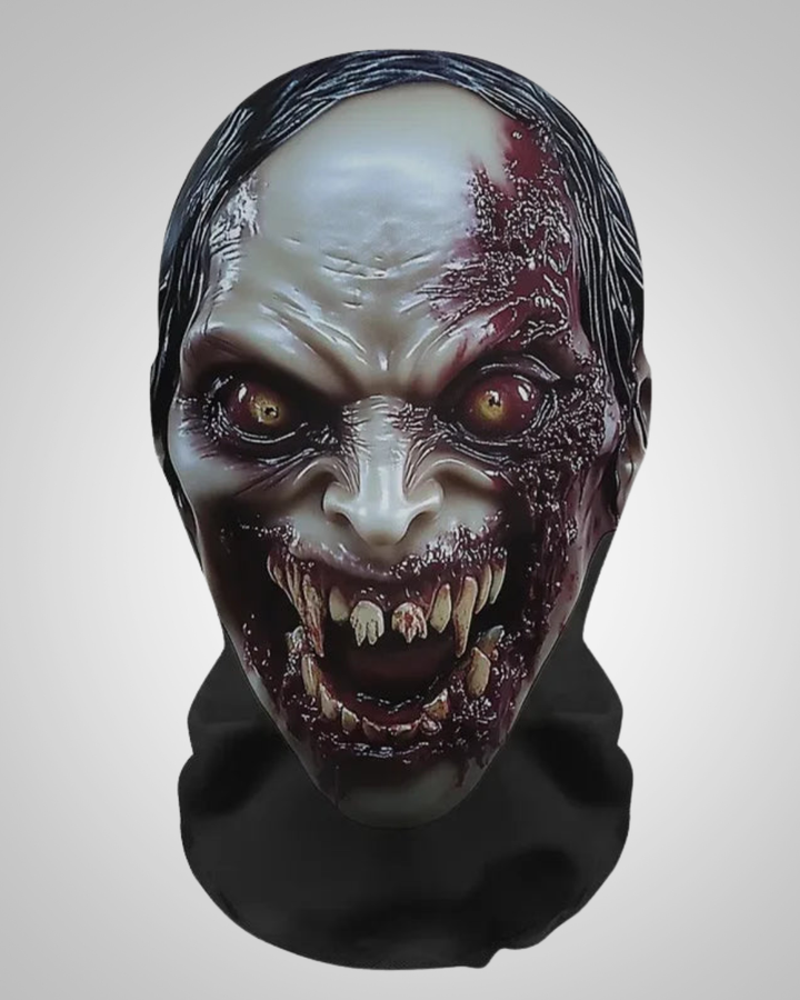 Halloween 3D Ghost Face with Mesh and Elastic Fit