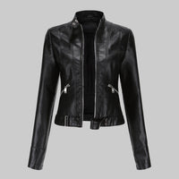 Julia | Women's Winter Leather Biker Jacket