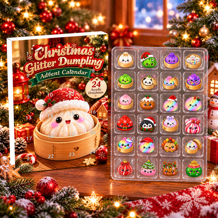 2D Flat, 24pcs Dumpling Ornament Advent Calendar