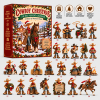 Cowboy Advent Calendar with 24 Unique Western Figures