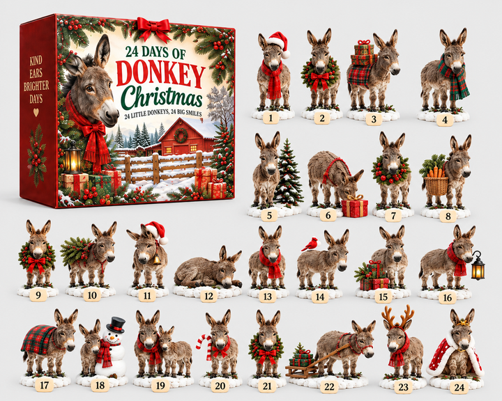 Festive 24-Day Donkey Advent Calendar