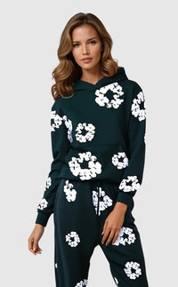 Wren | Women's Casual Floral Hoodie and Pants Set