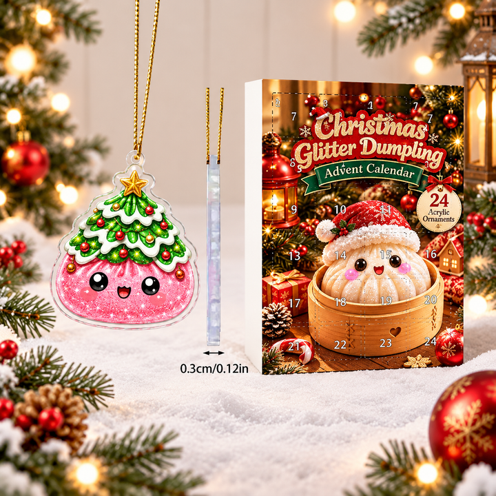 2D Flat, 24pcs Dumpling Ornament Advent Calendar