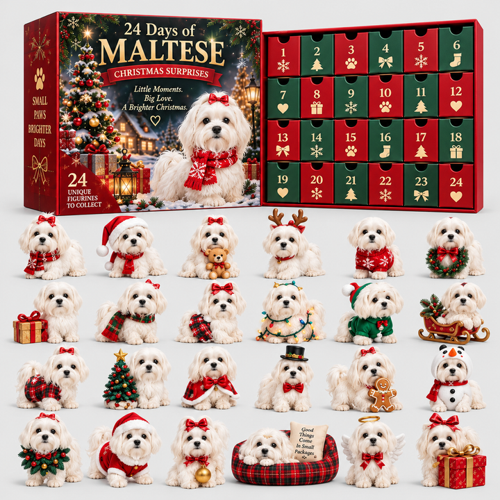 Maltese Advent Calendar - 24 Collectible Figurine Set