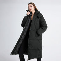 Lola | Women's Quilted Hooded Long Puffer Coat