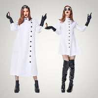 Halloween Long Sleeve Button Details Doctor Coat