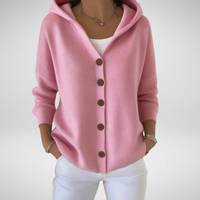 Harper | Women's Casual Buttoned Hooded Cardigan