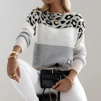Bella | Women's Winter Leopard Print Sweater