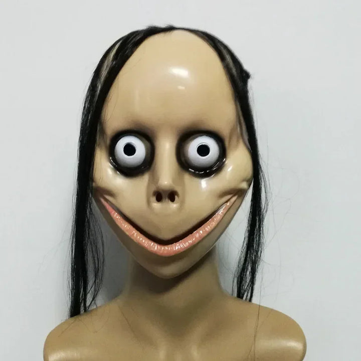 Halloween Ghost Mask with Long Hair