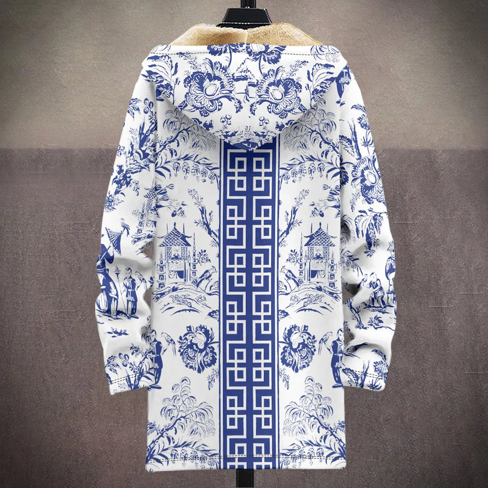 Oliver | Men's Printed Fleece-Lined Hooded Jacket
