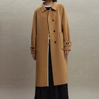 Margot | Women's Classic Cashmere Long Camel Trench Coat